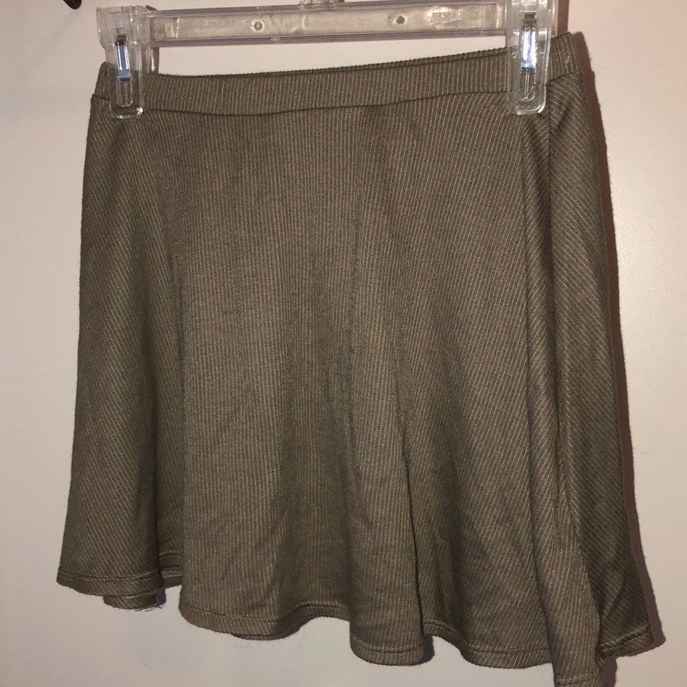 Army green skirt